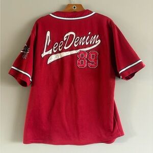 Lee denim Red Men's Shirt